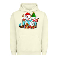 Pigment Pistachio joy christmas with snowman bbs Urban Hoodie - BundleAndBundleShop