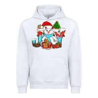 White joy christmas with snowman bbs Urban Hoodie - BundleAndBundleShop