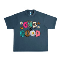 Midnight Navy god is good Urban Heavy Tee - texasbilliewilder