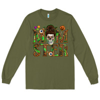 Army Green Momster Long Sleeve Tee - texasbilliewilder