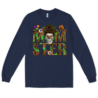 Navy Momster Long Sleeve Tee - texasbilliewilder
