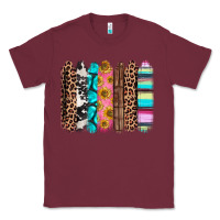 Burgundy Western brushstrokes Classic Tee - CTS Tumbler Store