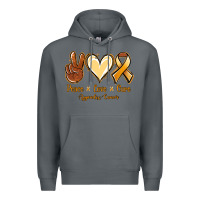 Rock Peace love cure Appendix Cancer Premium Hoodie - NancyCooperArtShop