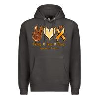 Smoke Peace love cure Appendix Cancer Premium Hoodie - NancyCooperArtShop