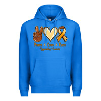 True Royal Peace love cure Appendix Cancer Premium Hoodie - NancyCooperArtShop