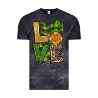 Cloud Black st patricks day gnomes shamrock love Vintage Tee - RanaPortraitStore