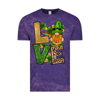 Cloud Purple st patricks day gnomes shamrock love Vintage Tee - RanaPortraitStore