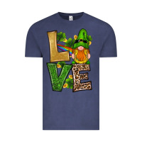 Vintage Denim st patricks day gnomes shamrock love Vintage Tee - RanaPortraitStore