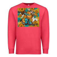 Cardinal sunflowers and cowboy boots with cowhide and glitter tumbler Premium Sweatshirt - Artiststas