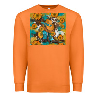 Carrot sunflowers and cowboy boots with cowhide and glitter tumbler Premium Sweatshirt - Artiststas