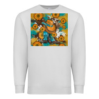Dove Grey sunflowers and cowboy boots with cowhide and glitter tumbler Premium Sweatshirt - Artiststas