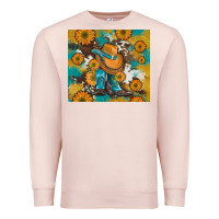 Pale Pink sunflowers and cowboy boots with cowhide and glitter tumbler Premium Sweatshirt - Artiststas