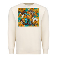 Sandshell sunflowers and cowboy boots with cowhide and glitter tumbler Premium Sweatshirt - Artiststas