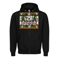 Black soccer gnome Zipper Hoodie - HRA Design Shop