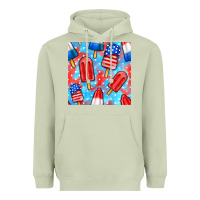 Matcha 4th of july popsicle seamless pattern Heavyweight Hoodie - BundleAndBundleShop