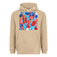 Mushroom 4th of july popsicle seamless pattern Heavyweight Hoodie - BundleAndBundleShop