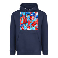 Navy 4th of july popsicle seamless pattern Heavyweight Hoodie - BundleAndBundleShop