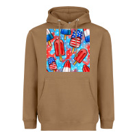 Toasted Coconut 4th of july popsicle seamless pattern Heavyweight Hoodie - BundleAndBundleShop