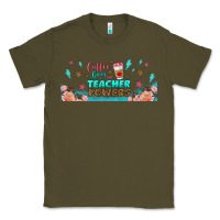 Army Green coffe gives me teacher powers libbey glass Classic Tee - BundleAndBundleShop