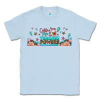 Dusty Blue coffe gives me teacher powers libbey glass Classic Tee - BundleAndBundleShop