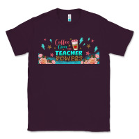 Plum coffe gives me teacher powers libbey glass Classic Tee - BundleAndBundleShop