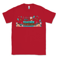Red coffe gives me teacher powers libbey glass Classic Tee - BundleAndBundleShop