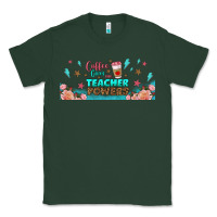 Sports Green coffe gives me teacher powers libbey glass Classic Tee - BundleAndBundleShop