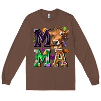 Chestnut Mama Cow Halloween Long Sleeve Tee - texasbilliewilder
