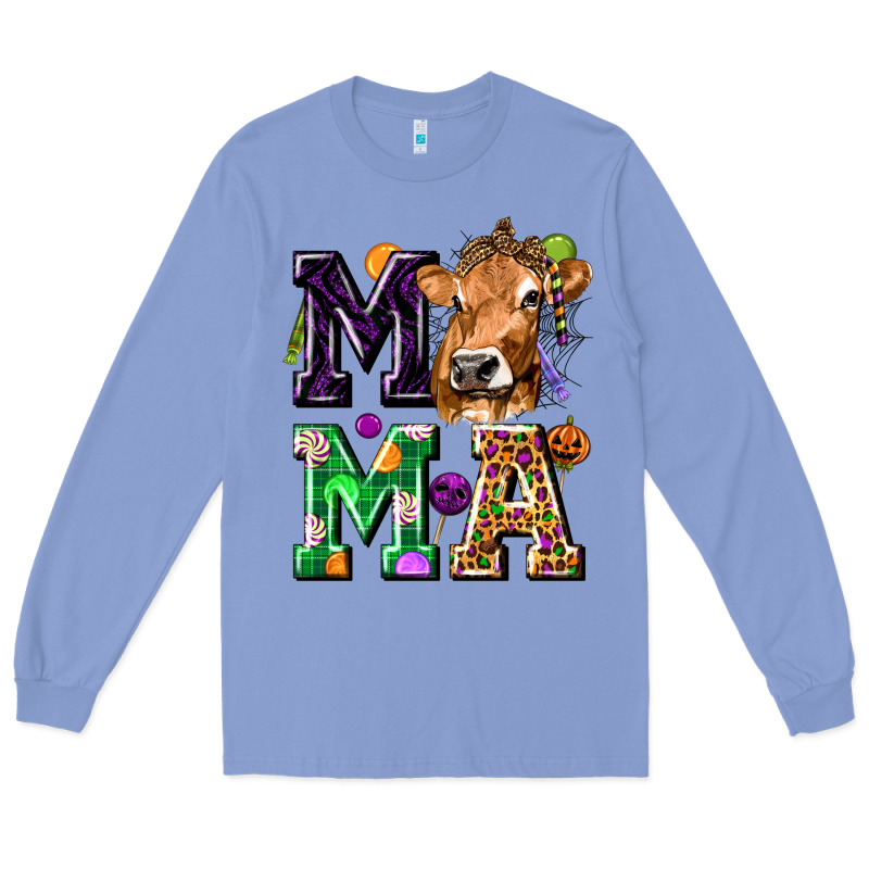 Mama Cow Halloween Long Sleeve Tee by texasbilliewilder | Teevron