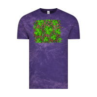 Cloud Purple st patricks day shamrock and leopard distressed ba Vintage Tee - RanaPortraitStore