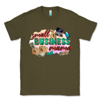 Army Green small business mama Classic Tee - Zillion Design Studio