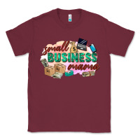 Burgundy small business mama Classic Tee - Zillion Design Studio