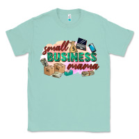 Seafoam small business mama Classic Tee - Zillion Design Studio