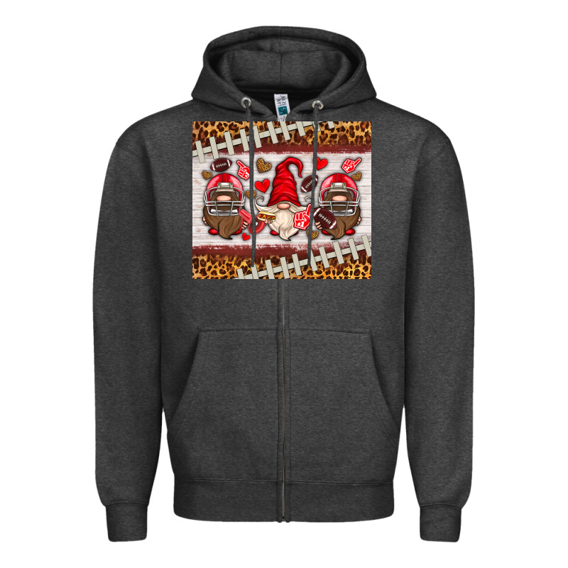 American Football Gnome Zipper Hoodie by HRA Design Shop | Teevron