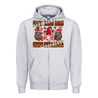 Heather Grey American football gnome Zipper Hoodie - HRA Design Shop