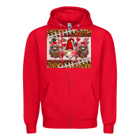 Red American football gnome Zipper Hoodie - HRA Design Shop