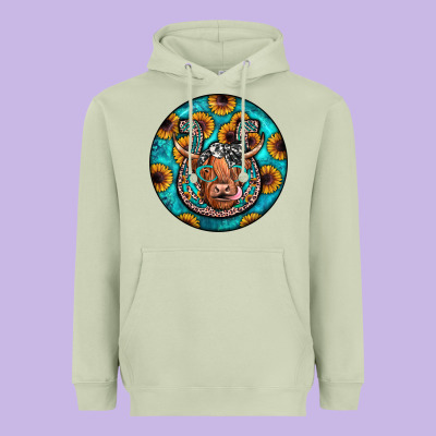 Horseshoe Circle Heavyweight Hoodie Designed By Jahusdesignshop