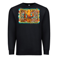 Black cactus western leopard Premium Sweatshirt - AdoDesignShop