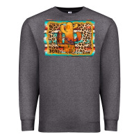 Charcoal Heather cactus western leopard Premium Sweatshirt - AdoDesignShop