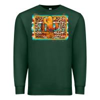 Sports Green cactus western leopard Premium Sweatshirt - AdoDesignShop