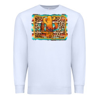 White cactus western leopard Premium Sweatshirt - AdoDesignShop