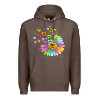 Coffee sunflower love hugs Premium Hoodie - MaliasSmallBusiness