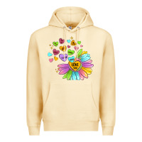 Pina Colada sunflower love hugs Premium Hoodie - MaliasSmallBusiness