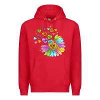 Red sunflower love hugs Premium Hoodie - MaliasSmallBusiness