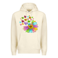 Sandshell sunflower love hugs Premium Hoodie - MaliasSmallBusiness