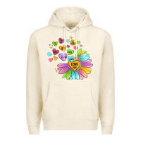 Tofu sunflower love hugs Premium Hoodie - MaliasSmallBusiness
