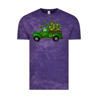 Cloud Purple st patricks truck shamrock horseshoe gold Vintage Tee - RanaPortraitStore