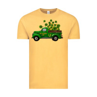 Vintage Mustard st patricks truck shamrock horseshoe gold Vintage Tee - RanaPortraitStore