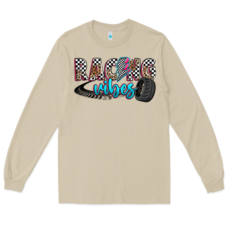 Racing Vibes Long Sleeve Tee by Zillion Design Studio | Teevron