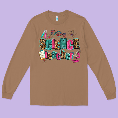 Science Teacher Long Sleeve Tee Designed By Adodesignshop